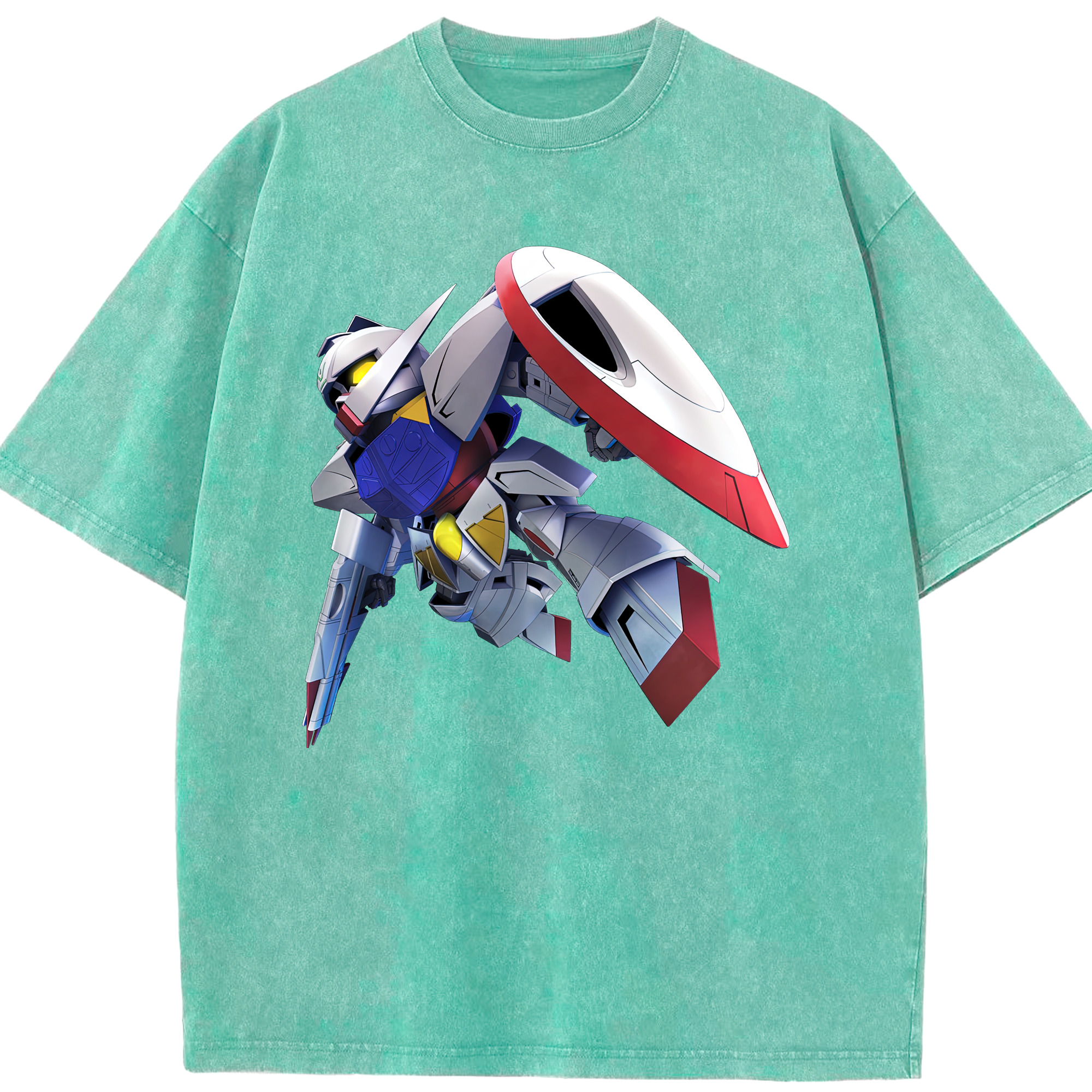 （画像用） 機動戦士ガンダム Mobile Suit Gundam 綿100% ヴィンテージ風 半袖Tシャツ（フロントプリント）